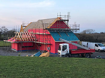 timberframe house construction